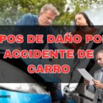 Tipo de daños por accidente automovilístico